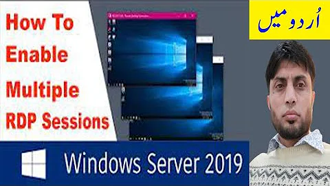 How To Enable Multiple RDP Sessions in Windows Server 2019 | in Urdu |