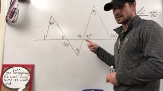 Find Missing Angle Measures Puzzle