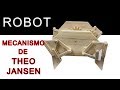 Robot con el Mecanismo de Theo Jansen | Four Legs Walking Machine Model