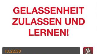 PSYCHOTHERAPIE AUSBILDUNG - Gelassenheit zulassen und lernen!