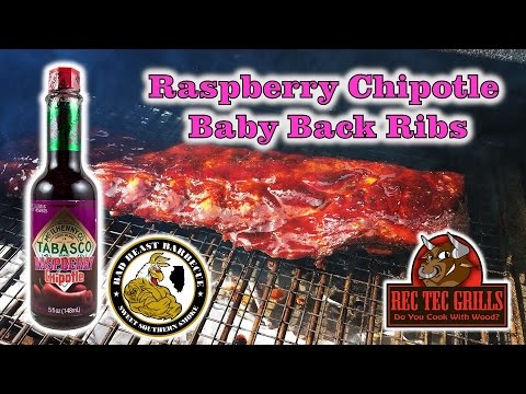 Raspberry Chipotle Baby Back Ribs on the Rec Tec Mini RT-300