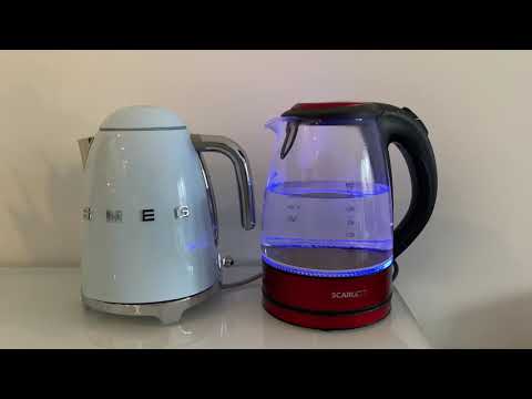 Kettle Smeg 50’s style unboxing and boiling speed test vs cheap kettle