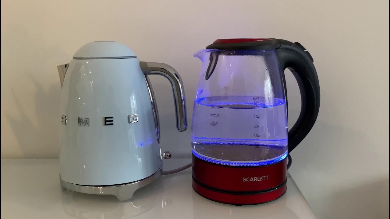 Kettle Smeg 50’s style unboxing and boiling speed test vs cheap kettle