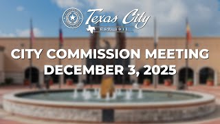 City Commission Meeting: December 3, 2025