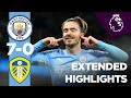 EXTENDED MAN CITY HIGHLIGHTS  Man City 7 0 Leeds  Foden Grealish De Bruyne Mahrez Stones Ake