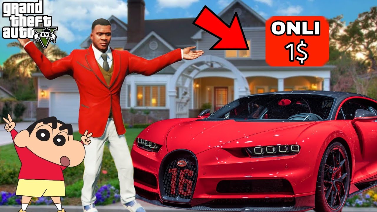 GTA5 : Franklin Buy Everything For 1$ | shinchan & pinchan |