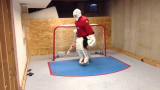 Hockey Goalie Synthetic Ice Training