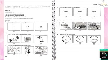 KET 6, Test 4, Part 1 Listening A2