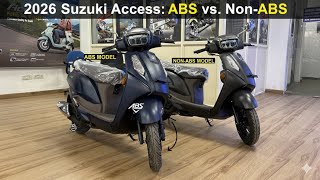 2026 Suzuki Access 125 New ABS Model Vs Non ABS model ! Detailed Comparison