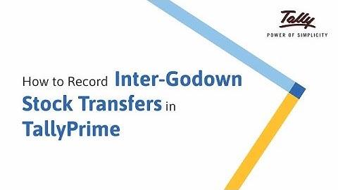 How to Record Inter Godown Stock Transfer in TallyPrime | Tally Learning Hub