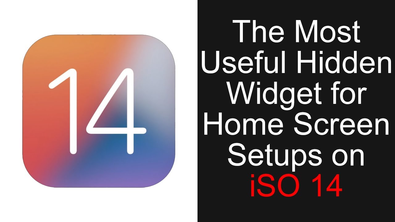 The MOST USEFUL HIDDEN widget for home screen (IOS 14 DEVICES)