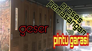 proses pemasangan pintu garasi rel geser loncer screenshot 4