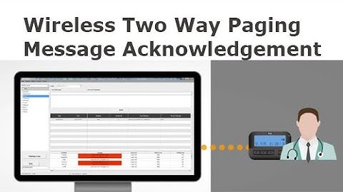 Wireless Two Way Paging Message Acknowledgement【Gold Apollo 金阿波羅】
