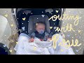 Outing With Silicone Baby Posie Shopping With Fake Baby Kelli Maple 4K 