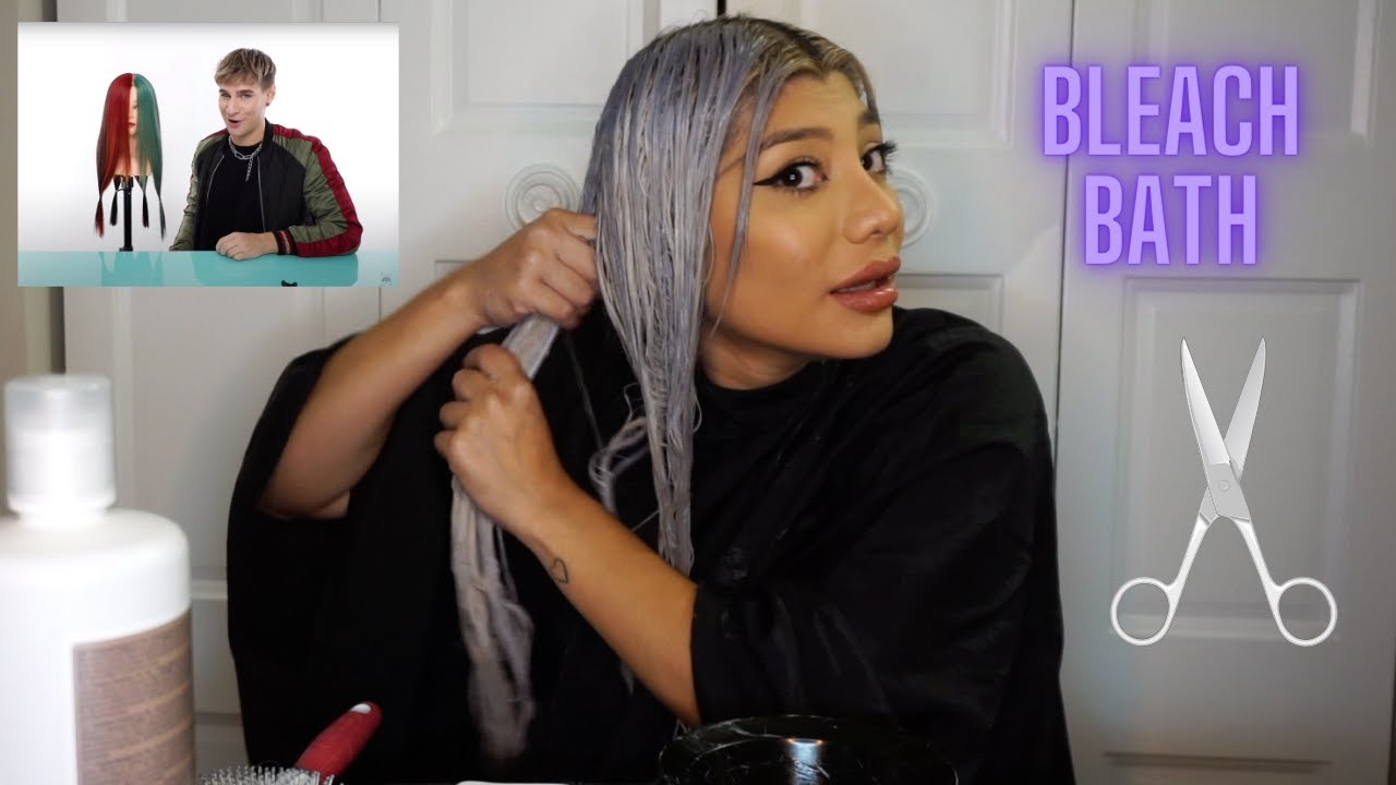 bleach-bath-blondme-brad-mondo-haircut-youtube