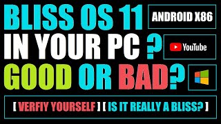 how to install android 11 bliss os in windows 10 | android x86 in pc |  android on pc x86 install