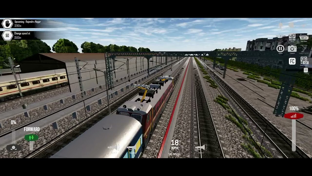 राजधानी एक्सप्रेस मुंबई से डायरेक्ट दिल्ली #trend #viral_video #indian #gaming 