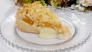 TORTA DE PÊSSEGO CREMOSA! SUPER PRÁTICA, RÁPIDA E DELICIOSA...