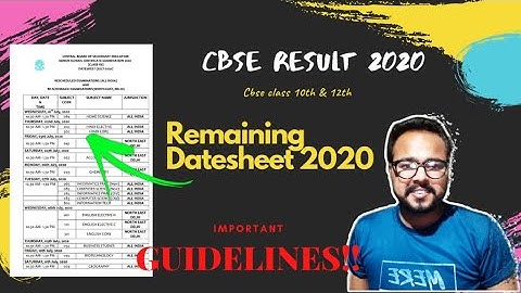 CBSE Board exam 2020 | Latest update | (Official) Date Sheet Released | Class 10th & 12th