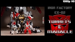 Toy Review: Iron Factory IF EX-02 Turrets and Manacle!