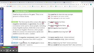 Habitual Past: Function