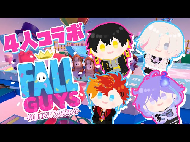 【Fall Guys】UPROAR!!コラボ！同期Vtuberとの醜い争い。#夜十神封魔 #アップロー #ホロスターズのサムネイル