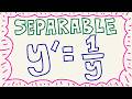 Solve y' = 1/y (Separable)