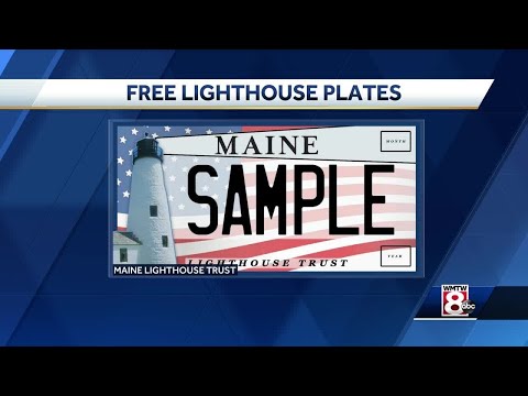 Lighthouse license plates being given away for free