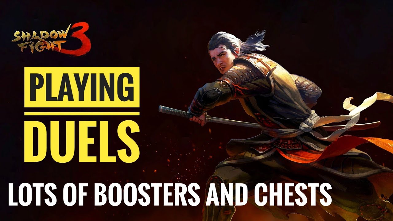 Opening lots of Boosters and Chests || Playing some duels ||Shadow fight 3 mod || Shadow fight 3