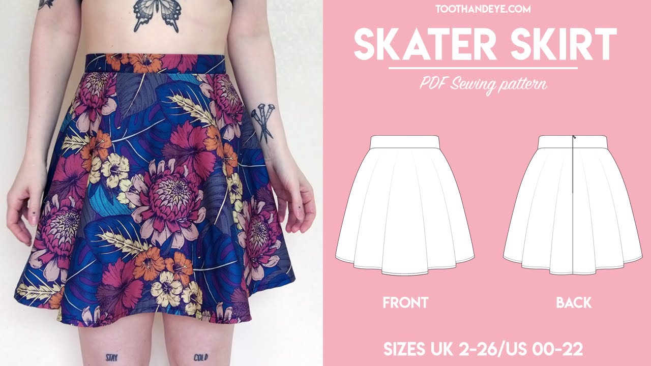 || How to Make Skater Skirts with Free Downloadable Sewing Pattern ...