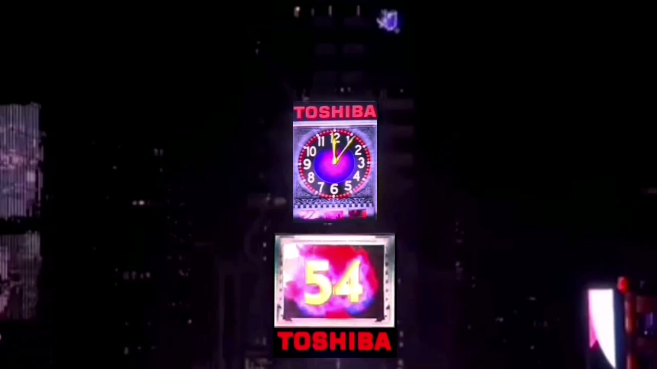 Toshiba Time Warp Countdown 2011 - 2018 (Ball Drop Tower View) Remastered