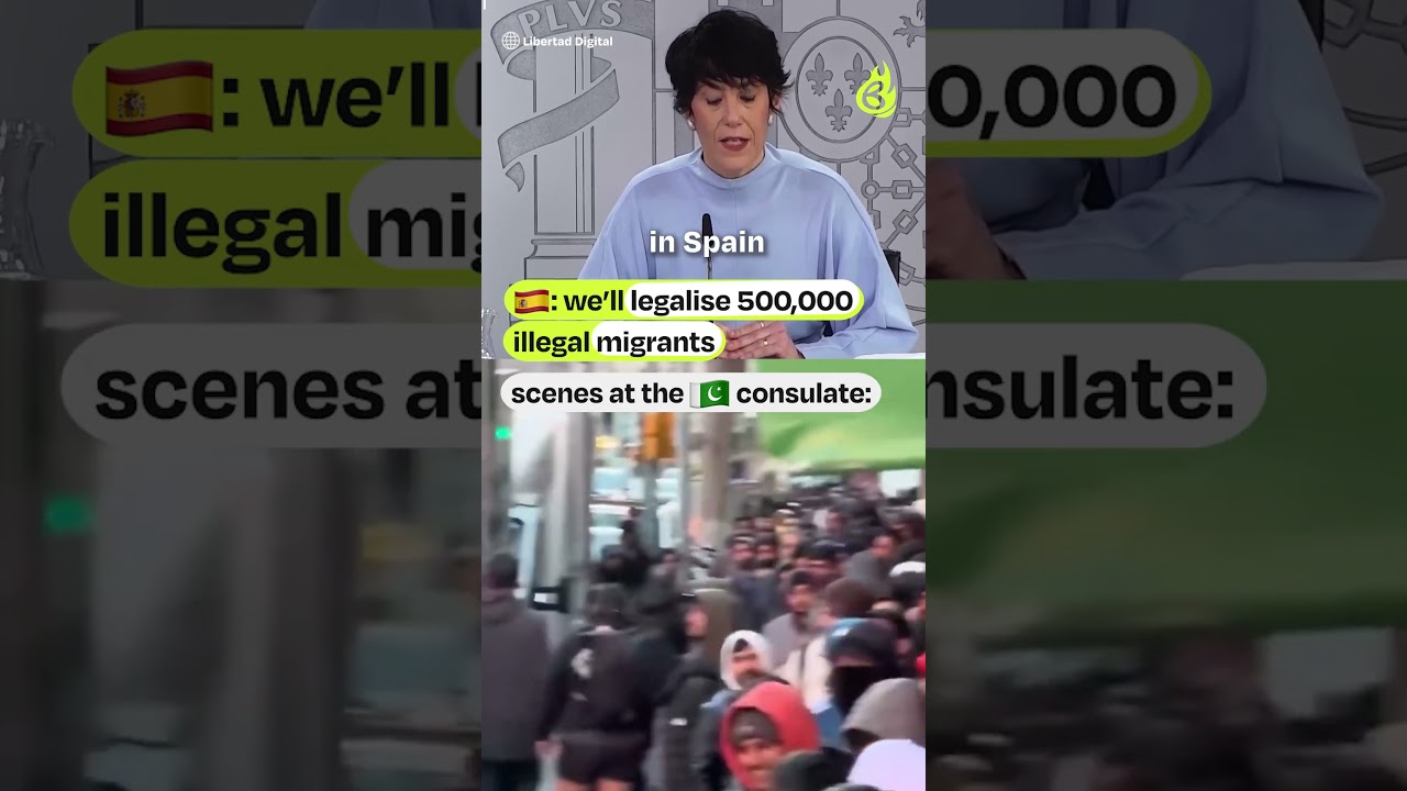 Huge crowds at Pakistan's Consulate in Spain; Watch! 