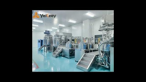 Vacuum emulsifying machine for cosmetic cream lotion shampoo making