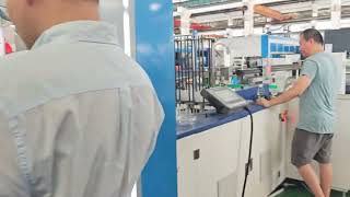 DM4-60 Four station full automatic pp container cover thermoforming machine