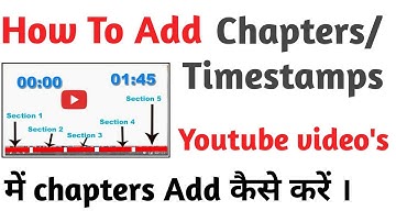 YouTube Chapter Tutorial (Hindi):How to Add Timestamps On Your Youtube Videos |how to use timestamp
