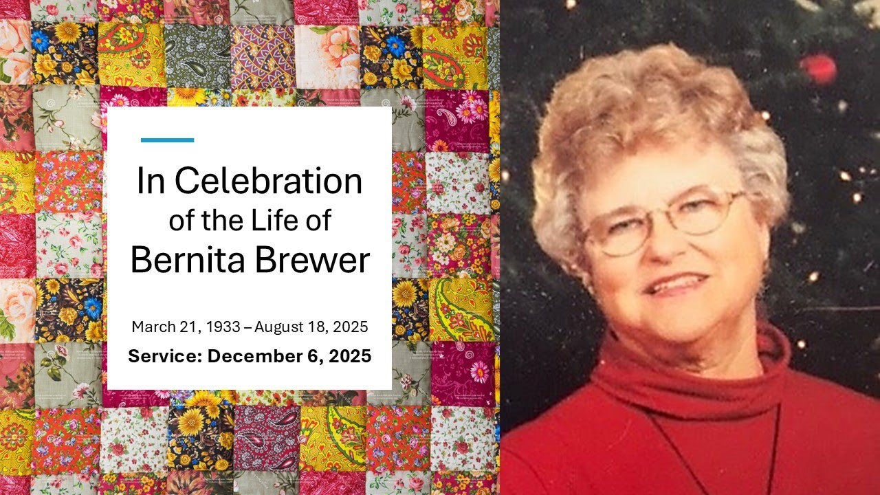 December 6, 2025 -In Celebration of Life of Bernita Brewer at Faith Lutheran Church in Pleasant Hill