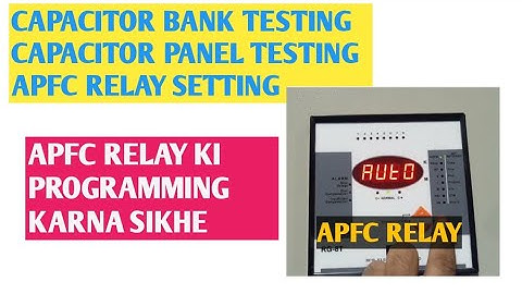 BCH apfc relay programming & testing #APFCRELAY #powerfactor #apfcpanel #RG-8T #bchapfcrelay #bch