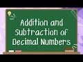Decimal Addition and Subtraction Quiz