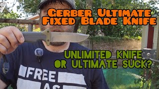 Gerber Ultimate Fixed Blade Knife|Unboxing, Testing, and Review