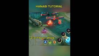 NEW COMBO HANABI TUTORIAL ✅#mobilelegends #mlbb #shorts