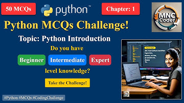 Python MCQ Online Test: Python Introduction for Beginners, Advanced, Interviews with Answers