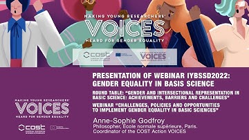 Plenary talk. Anne Sophie Godfroy