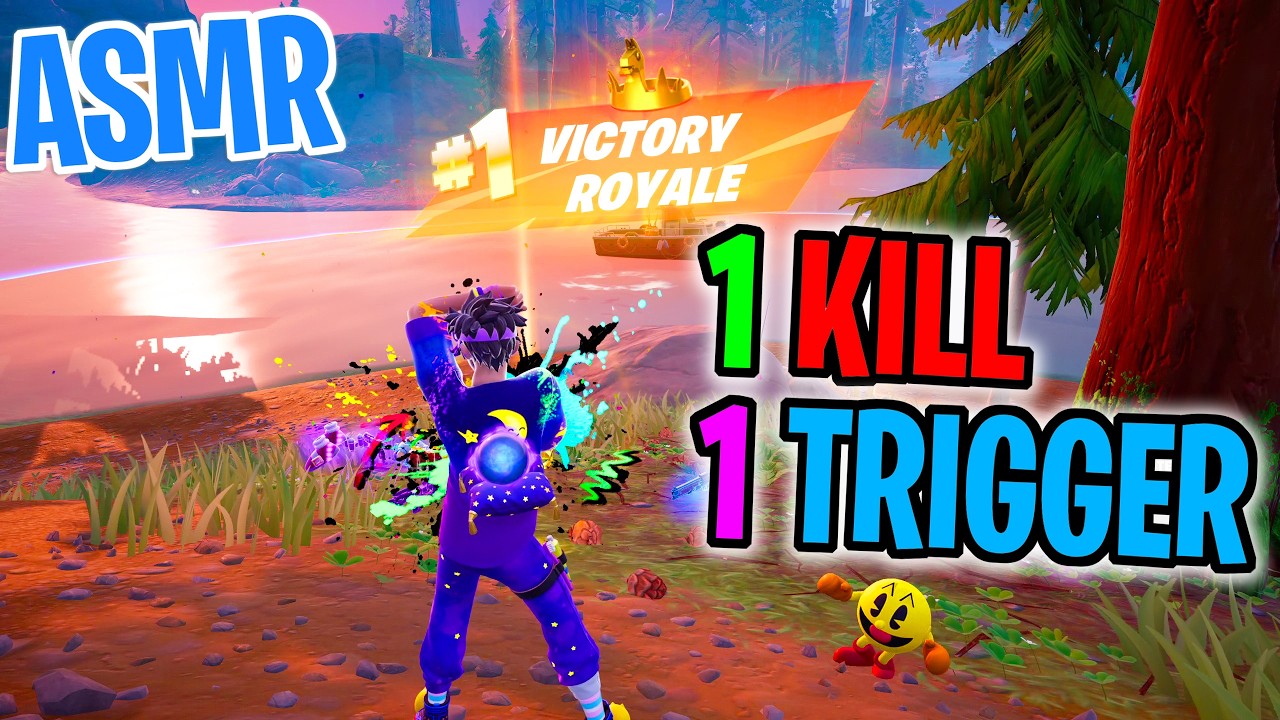 ASMR Gaming 😴 Fortnite 1 Kill = 1 Trigger Relaxing Mouth Sounds 🎮🎧 Controller Sounds + Whispering 💤