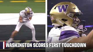 WASHINGTON SCORES THEIR FIRST TD OF THE NATIONAL CHAMPIONSHIP 👏 | ESPN College Football