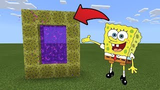 How To Make a Portal to the SpongeBob Dimension in MCPE (Minecraft PE)