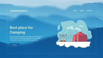 Glassmorphism Website With HTML And CSS | Glassmorphism UI Design