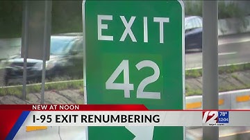 RIDOT begins renumbering I-95 exits