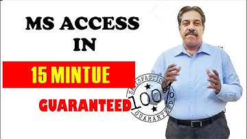 FINAL | MS ACCESS TUTORIAL | MS ACCESS | ms access in Urdu |sir tahir hussain | ms access | AC 5