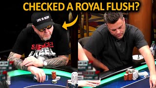 He's Throwing It Down The Drain Against A ROYAL FLUSH @HustlerCasinoLive