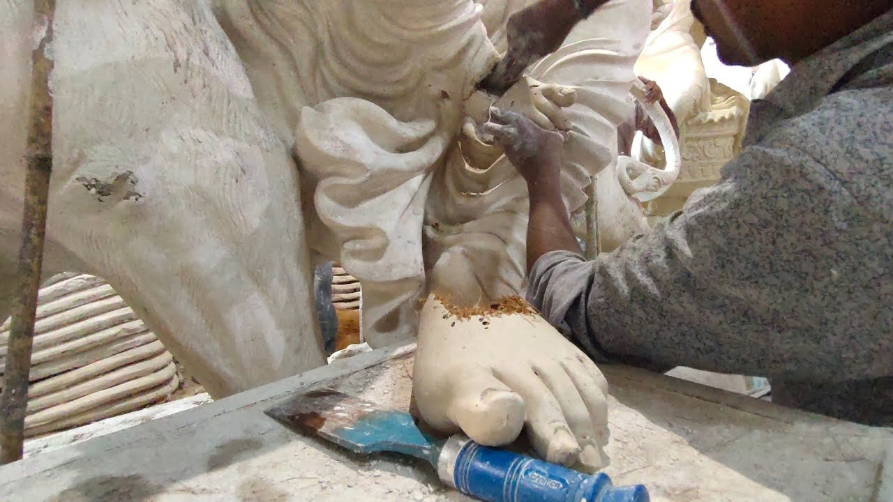 Durga mata Idol Making 2020 | Dhoolpet Sundar Kalakar Durga Mata Murthi Making Idols